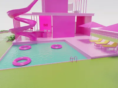 Barbie dream house 3D model