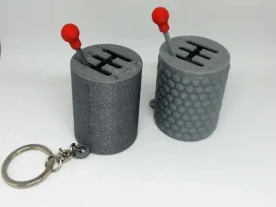 Gearshift  Keyring - 3D Printing  Model 3D print model