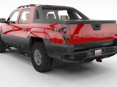 CHEVROLET AVALANCHE 2002  Low-poly 3D model