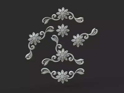 Flower Ornaments 3D print model
