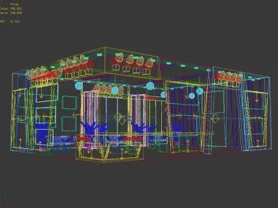 Booth - Area - 12X9-3DMAX2009-05 3D model