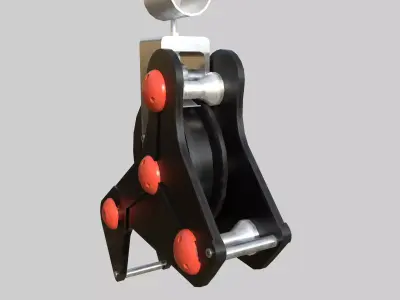 Auto Secure Pulley Low-poly 3D model