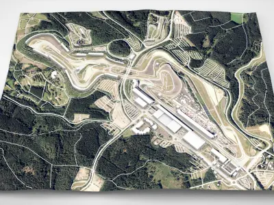 Nurburgring race Germany 3D model
