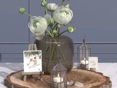 Top Ten Decorative Bouquet Set Collection 3D model