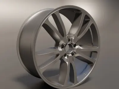 3D model rim wheel part11 3D model