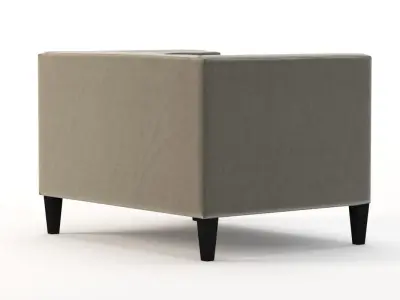 Creat And Barrel Aidan Tufted Club Chair 3D model