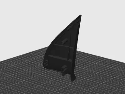 VW Golf mk 3 interior of the exterior rearview mirror cover 3D print model