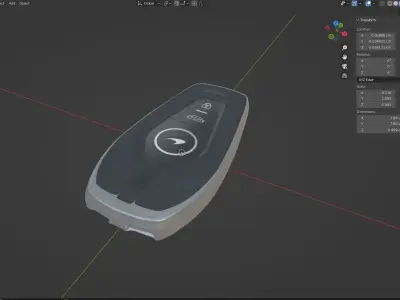 CAR KEY 02 3D model