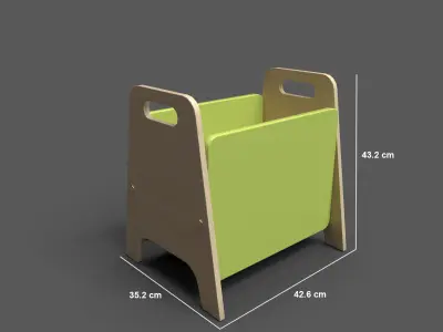 BacPiloo Green Low-poly 3D model