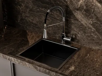 Kitchen modern209 3D model