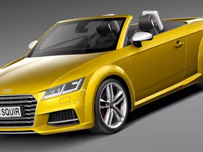 Audi TTS Roadster 2015 3D model