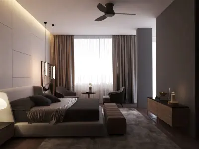Modern Bedroom 3D model