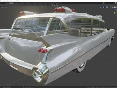 Cadillac Ambulance Wagon Superior 1959 3D model