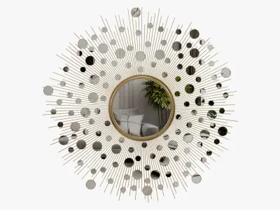 Kiara Rain Drops Mirror by safavieh 3D model