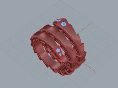 Serpent Ring 51515 3D print model