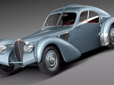 Bugatti Type 57 Atlantic 3D model