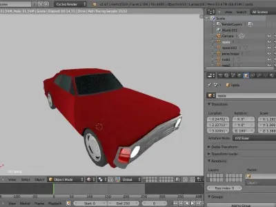 chevrolet MADE BLENDER Low-poly 3D model