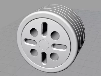 rc wheel1 3D print model