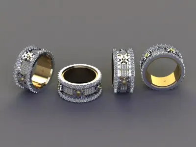 Mechanical Rotating Ring  3D print model