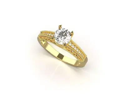 gold ring code 21 3D print model