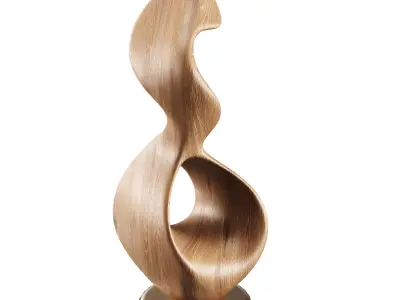 Abstract Sculpture Low-poly 3D model