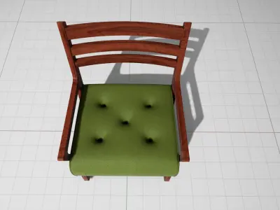 Oliver Armchair UE4 Low-poly 3D model
