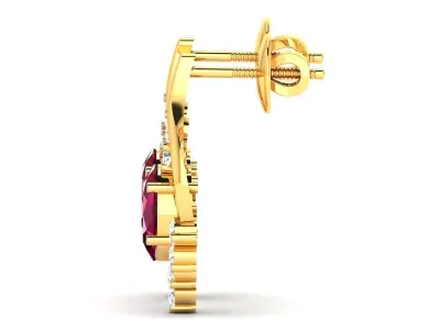 Women earrings 3D print model