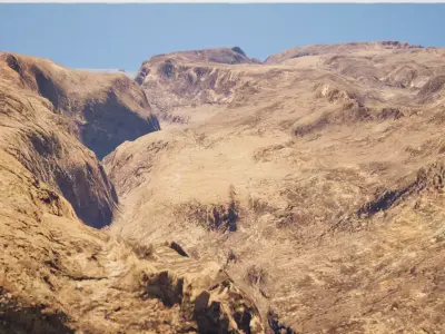 Desert Terrain-Game Ready 3D Model Low-poly 3D model