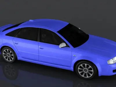 Audi S6 Low-poly 3D model