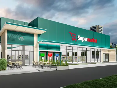 SuperMarket 3D Model SketchUp2021  3D model