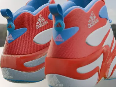 Futuristic Adidas Concept Sneakers 3D model