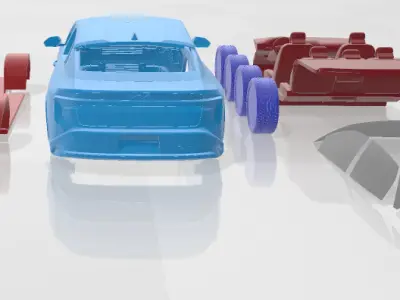 Kia K4 - Separate Parts STL Model 3D print model