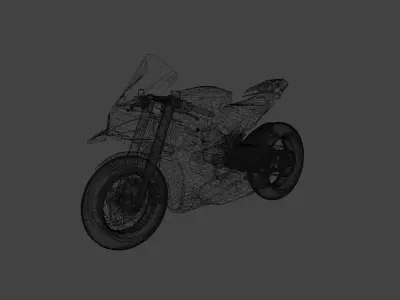 Ducati V4R Low-poly 3D model