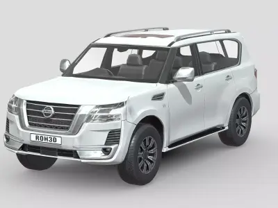 Nissan Patrol 2020 Low-poly 3D model