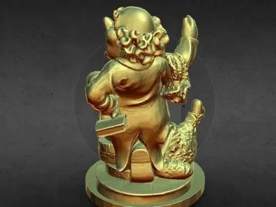 wine bottle holder waiter 3D print model