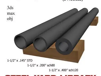 1-1 2in Pipe 3D model