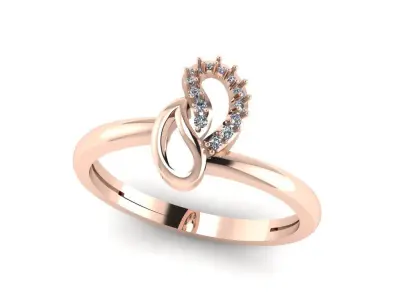 Jewelry Diamond Ring 3D Print Model 3D print model 31