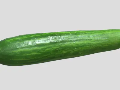 Cucumber Low Poly Low-poly 3D model