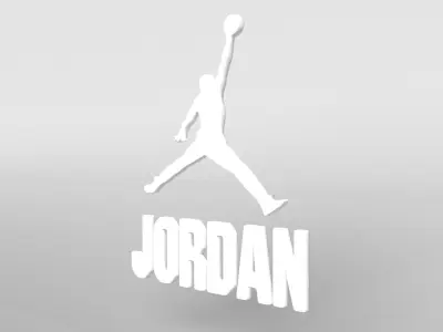 Jordan Logo version3 002 Free 3D model