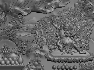 Tibetan Buddhas 3D print model