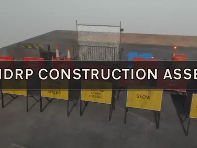 UNITY HDRP Construction Asset pack Free low-poly 3D model