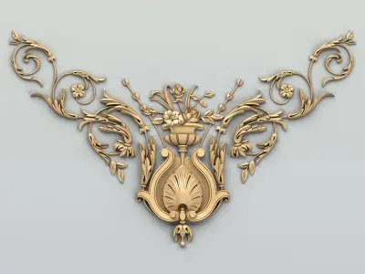 Corner decor 021 3D model