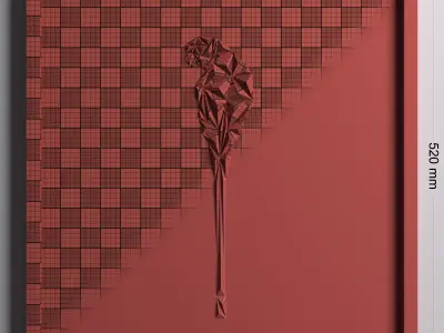 Paper Art Work 07 3D model