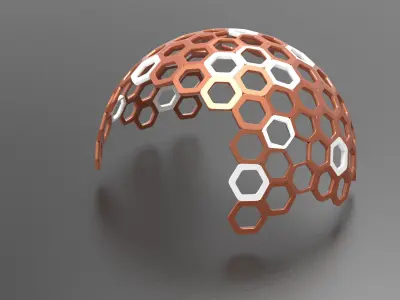 Parametric Facade over Surface Design Grasshopper Rhino Files 3D model