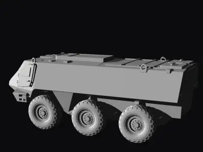 Patria 6x6 armored personal vehicles 3D print model