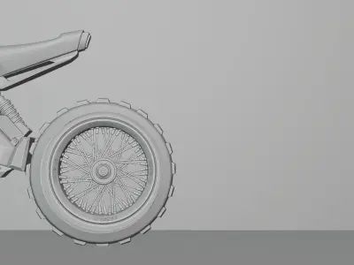 Dirt bike concept 3D model