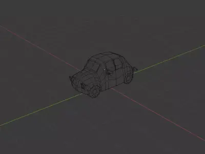 low-poly car Low-poly 3D model purchase