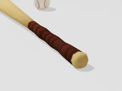 Baseball - Hand Painted 3D model