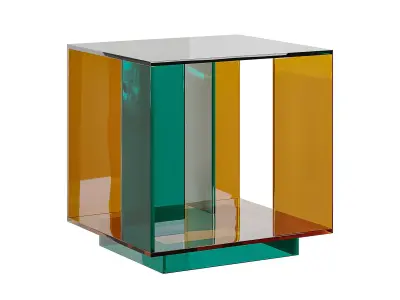 Acrylic Side Table 3D model