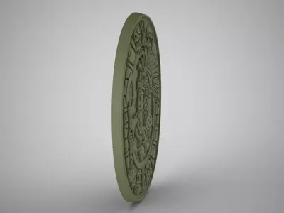 Maya Medallion 3D print model